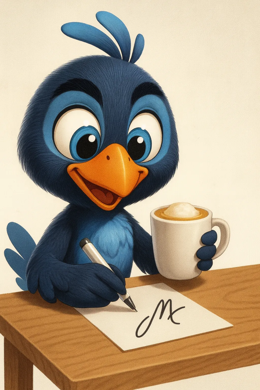 Firma del autor del blog (ilustración)